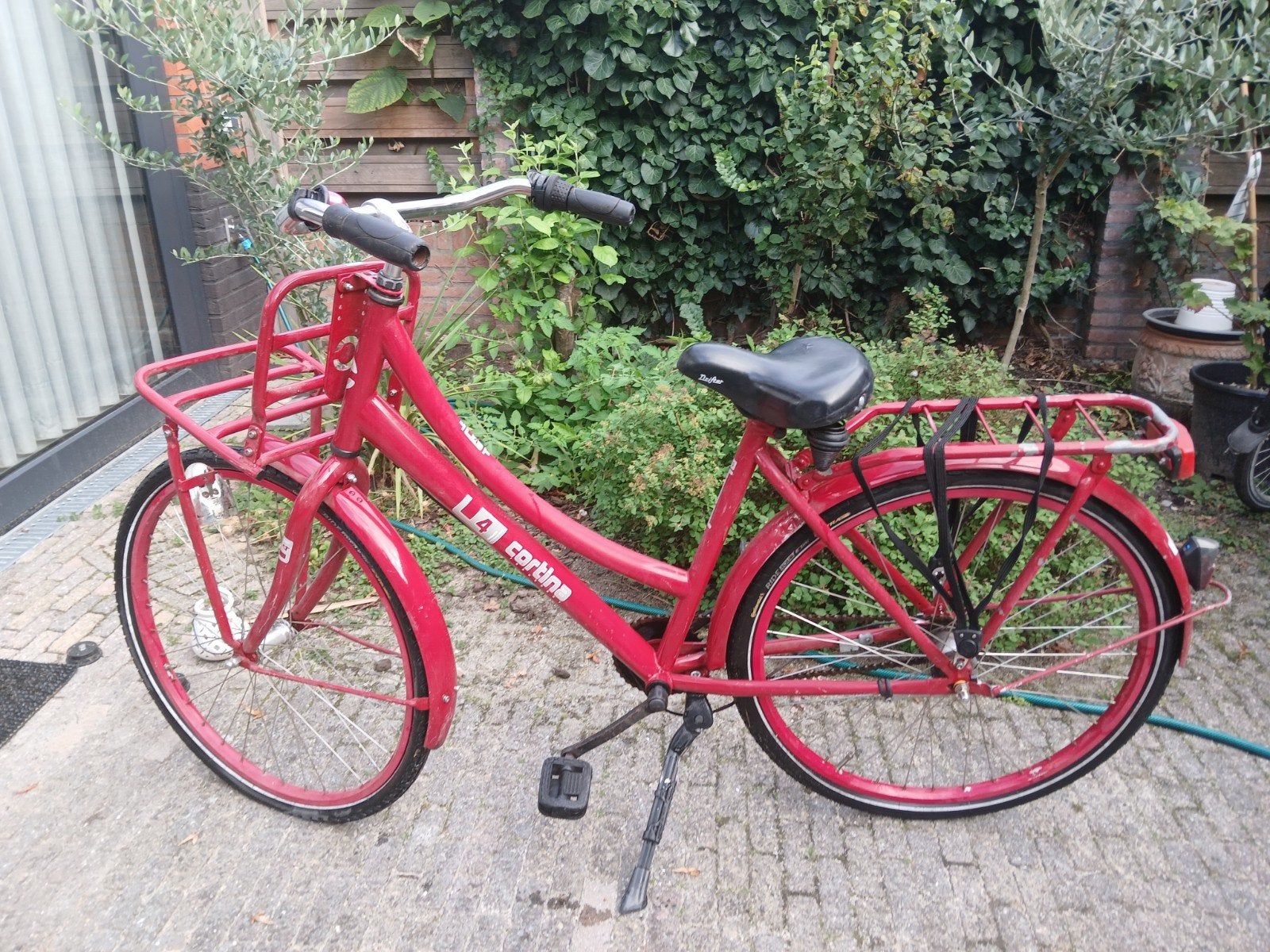 L4 Cortina rode dames fiets (75 inch), Ophalen, Terugtraprem, Gebruikt, Handrem