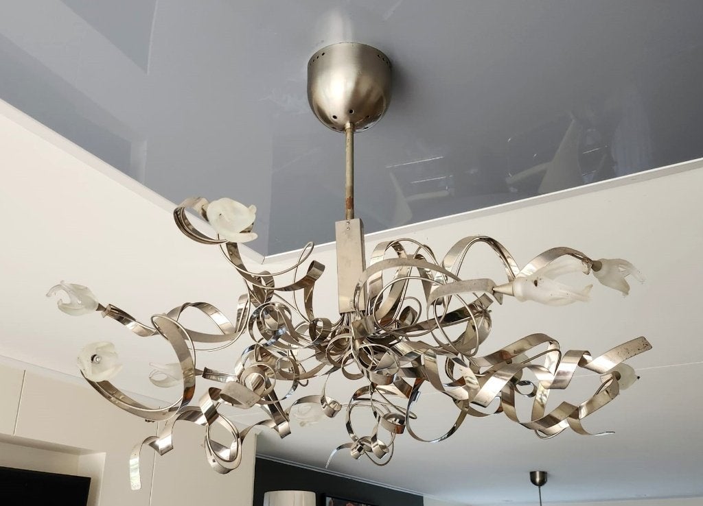 Harco Loor Guirlande design hanglamp – unieke blikvanger, Ophalen, Gebruikt, Metaal