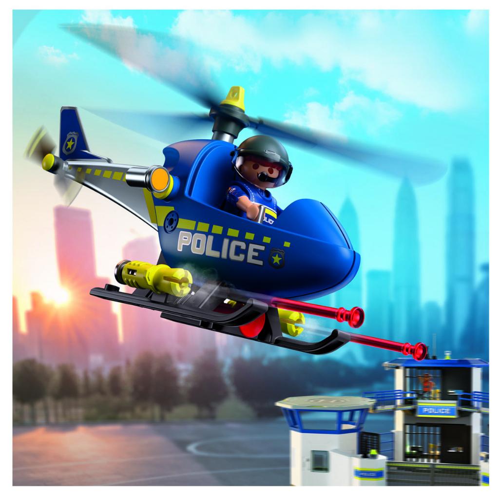 PLAYMOBIL 72080 PolitieHelikoper 28 delig, Ophalen of Verzenden, Nieuw, Complete set