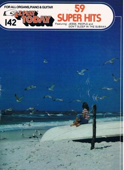 Easy-gitaar, piano , keyboard etc:59 Super Hits-grote noten, Muziek en Instrumenten, Bladmuziek, Gebruikt, Piano, Ophalen of Verzenden