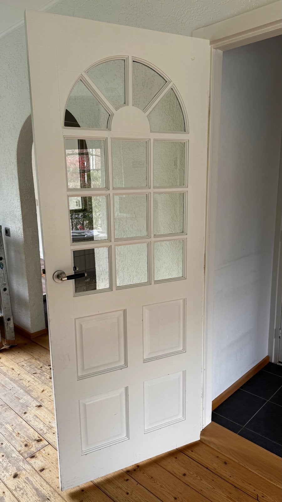 Binnendeur met glas, 77,3x200cm, Ophalen, Gebruikt, Minder dan 80 cm, Binnendeur