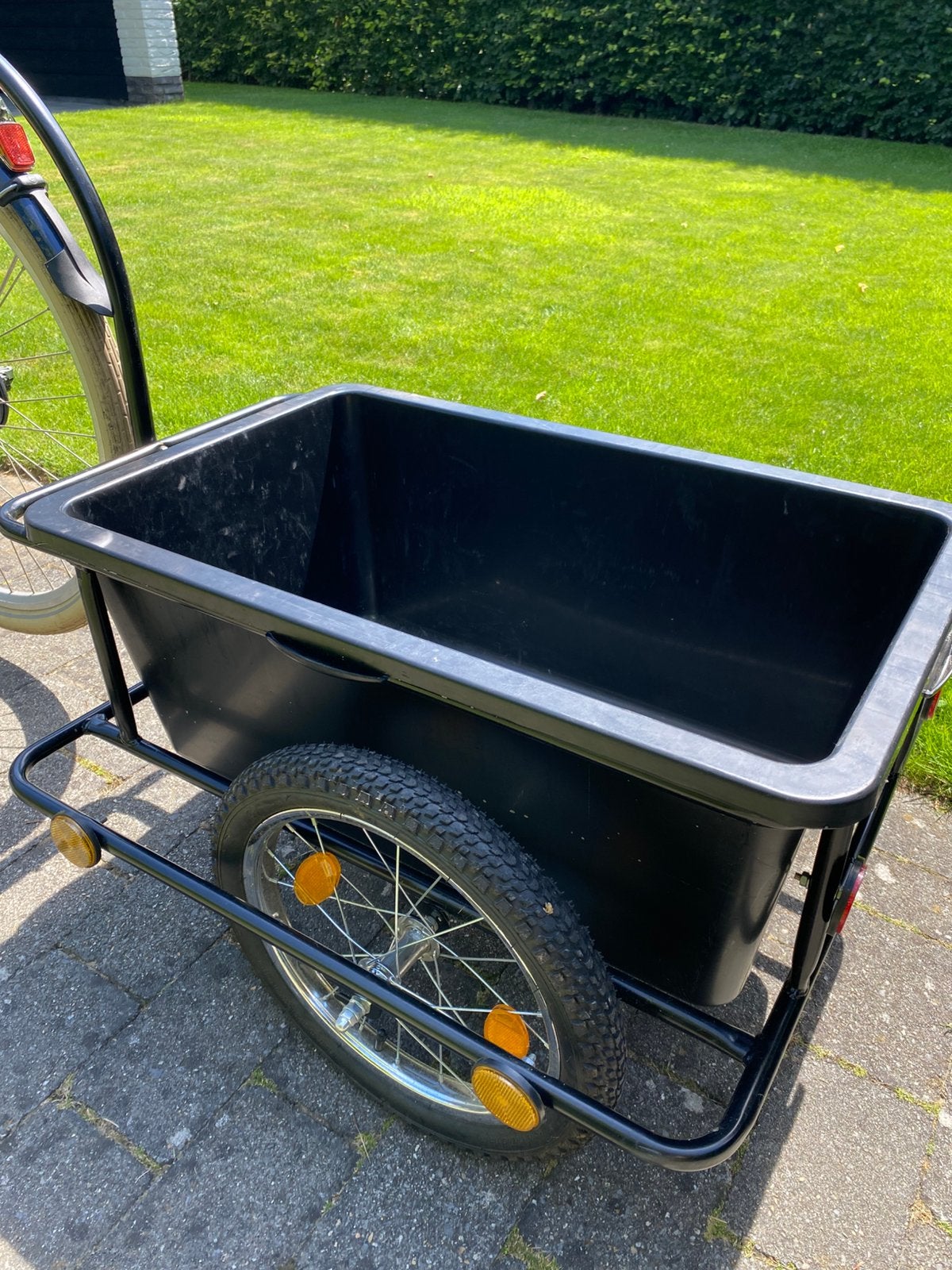 Degelijke fietskar, Ophalen, Gebruikt