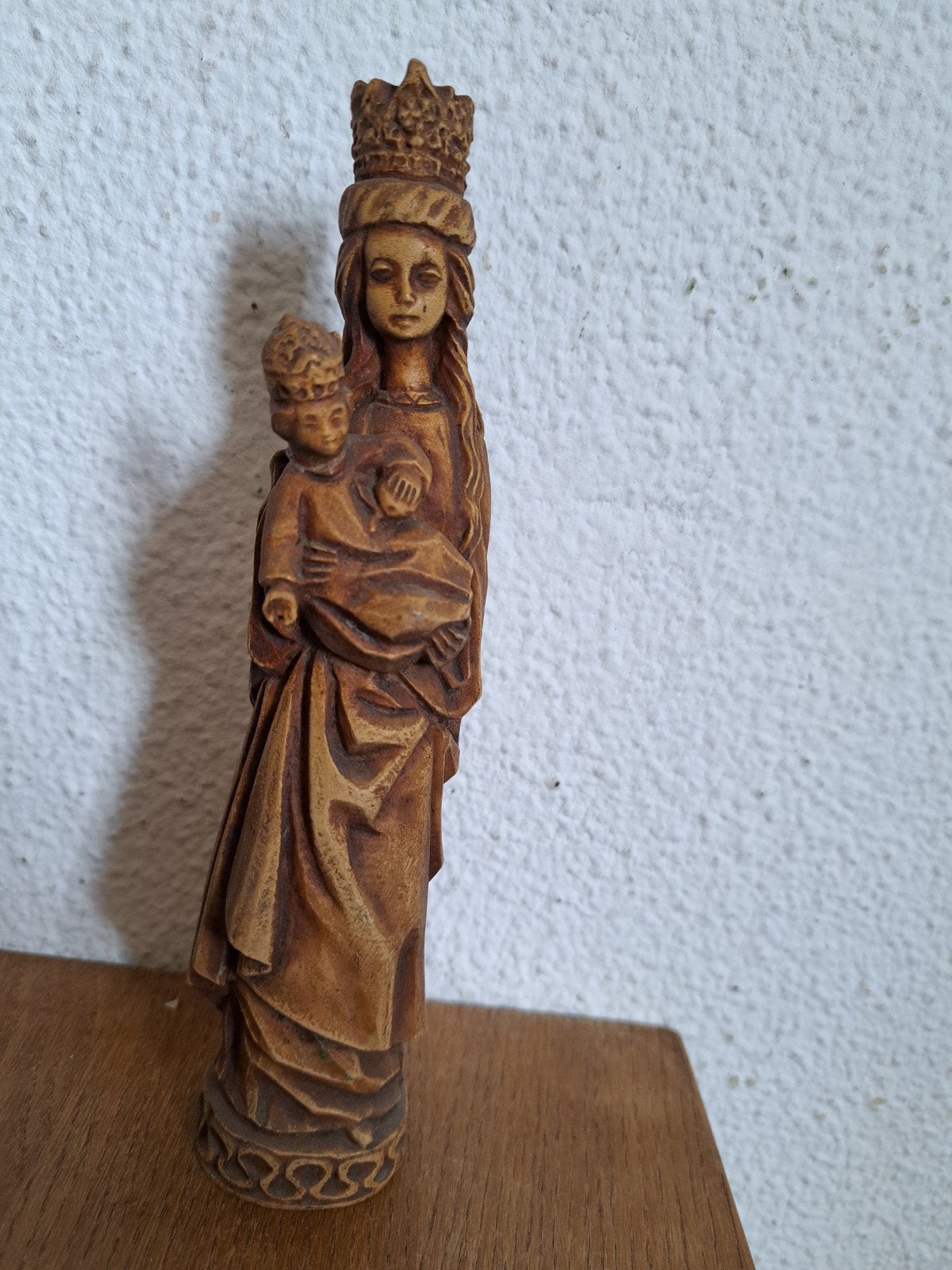 Houten Beeld Maria met Kind - Religieuze Kunst, Antiek en Kunst, Ophalen of Verzenden