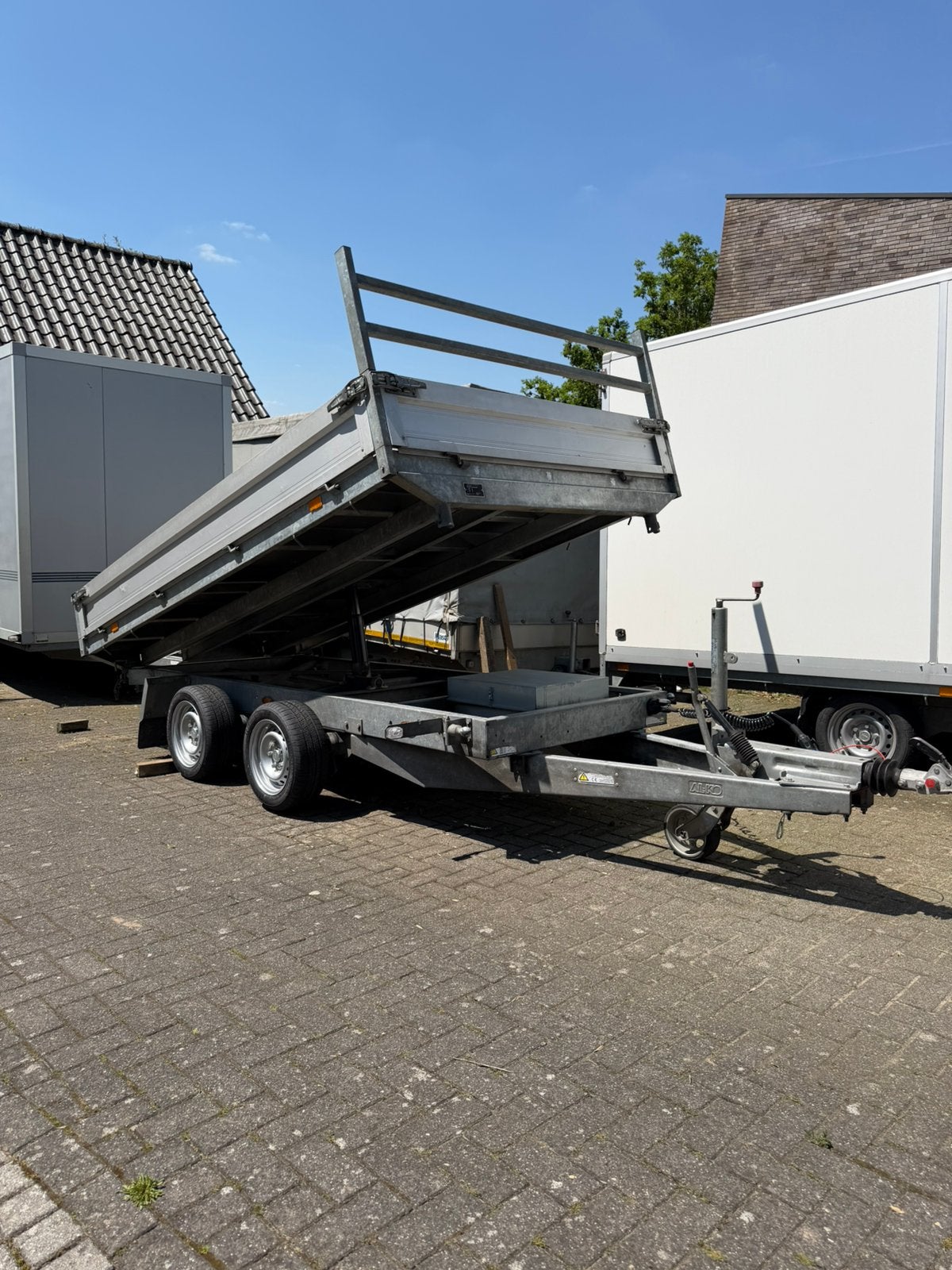 Saris kipper 3,30x1,80 3,5Ton met sledes, Ophalen, Gebruikt