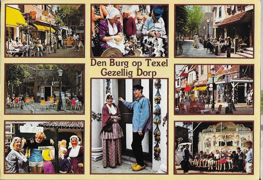 Ch807 Gelopen ansichtkaart den burg Texel, Verzamelen, Ansichtkaarten | Nederland, Ophalen of Verzenden, 1980 tot heden, Gelopen