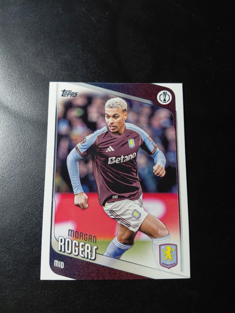 Morgan rogers (aston villa) topps, Ophalen of Verzenden, Nieuw, Buitenlandse clubs, Spelerskaart
