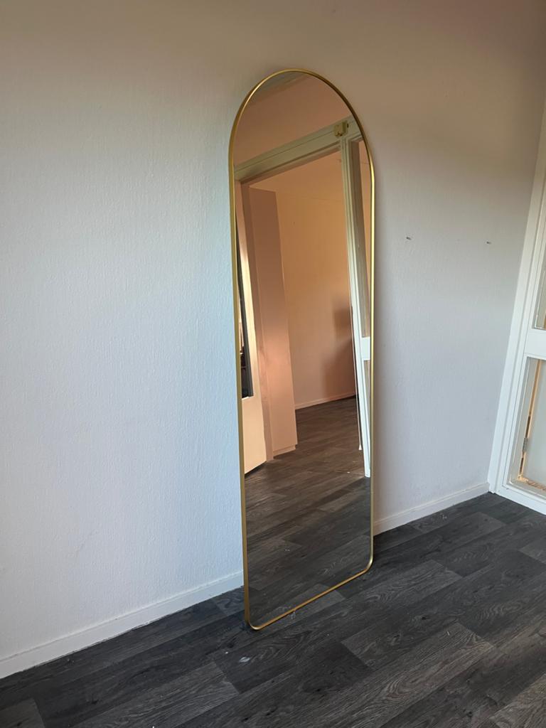 Gouden Ikea spiegel, Huis en Inrichting, Woonaccessoires | Spiegels, Ophalen, Minder dan 50 cm, Zo goed als nieuw, Minder dan 100 cm