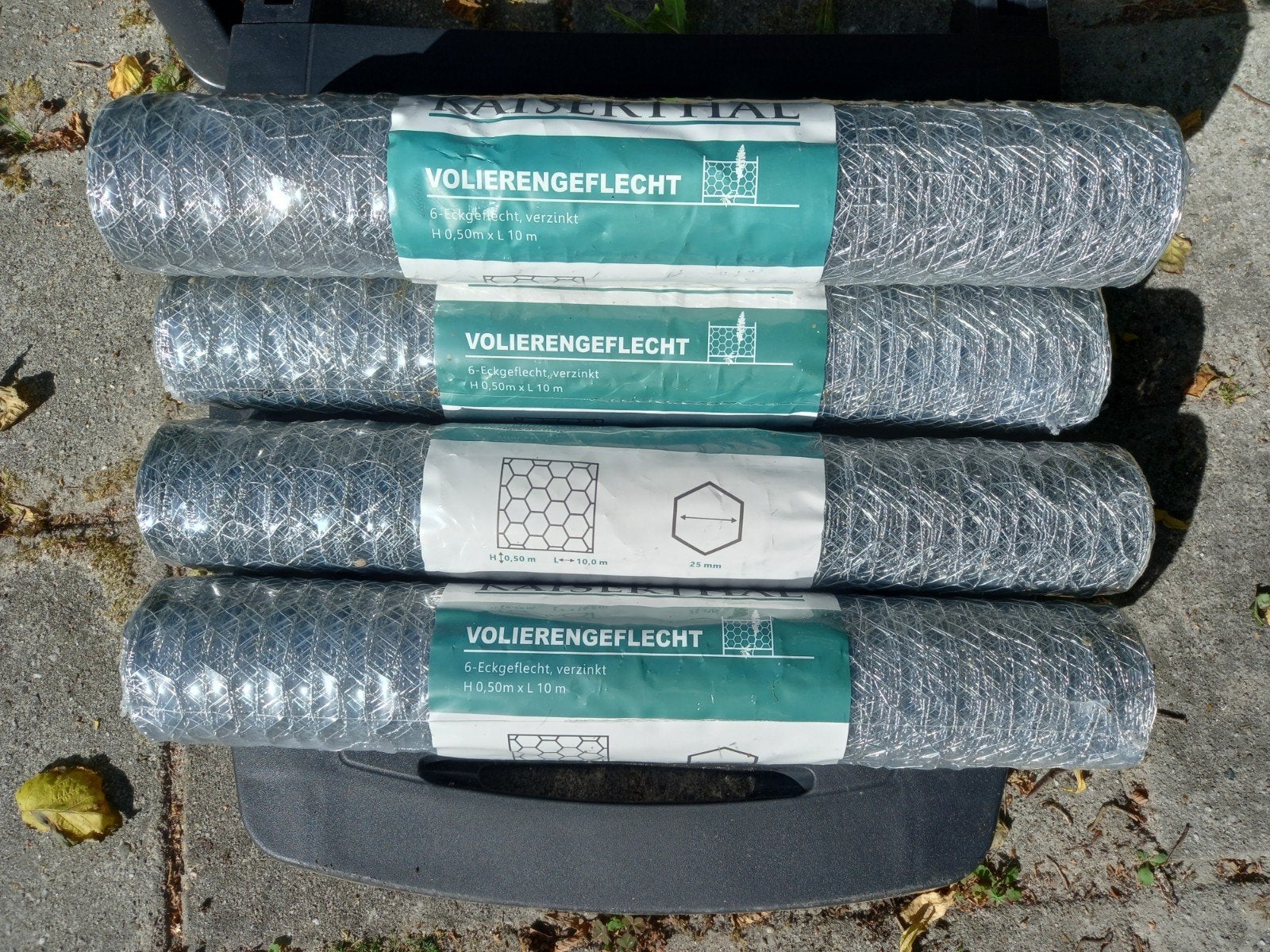 Kippengaas volieregaas 5 rollen 0,50 x 10 m, Ophalen, Nieuw, 20 meter of meer