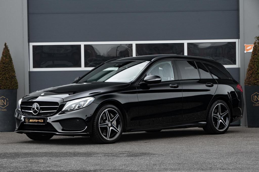 Mercedes C-klasse Estate 400 4MATIC |Pano|Leder|Burmester, Automaat, Met garantie (alle), Automatische klimaatregeling, Vierwielaandrijving