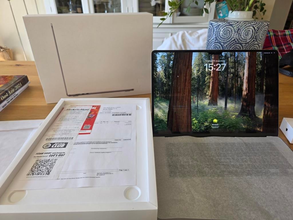 Apple MacBook 15 inch M2 (2023) + Magic Mouse, Computers en Software, Ophalen of Verzenden, Zo goed als nieuw, 15 inch, MacBook Air