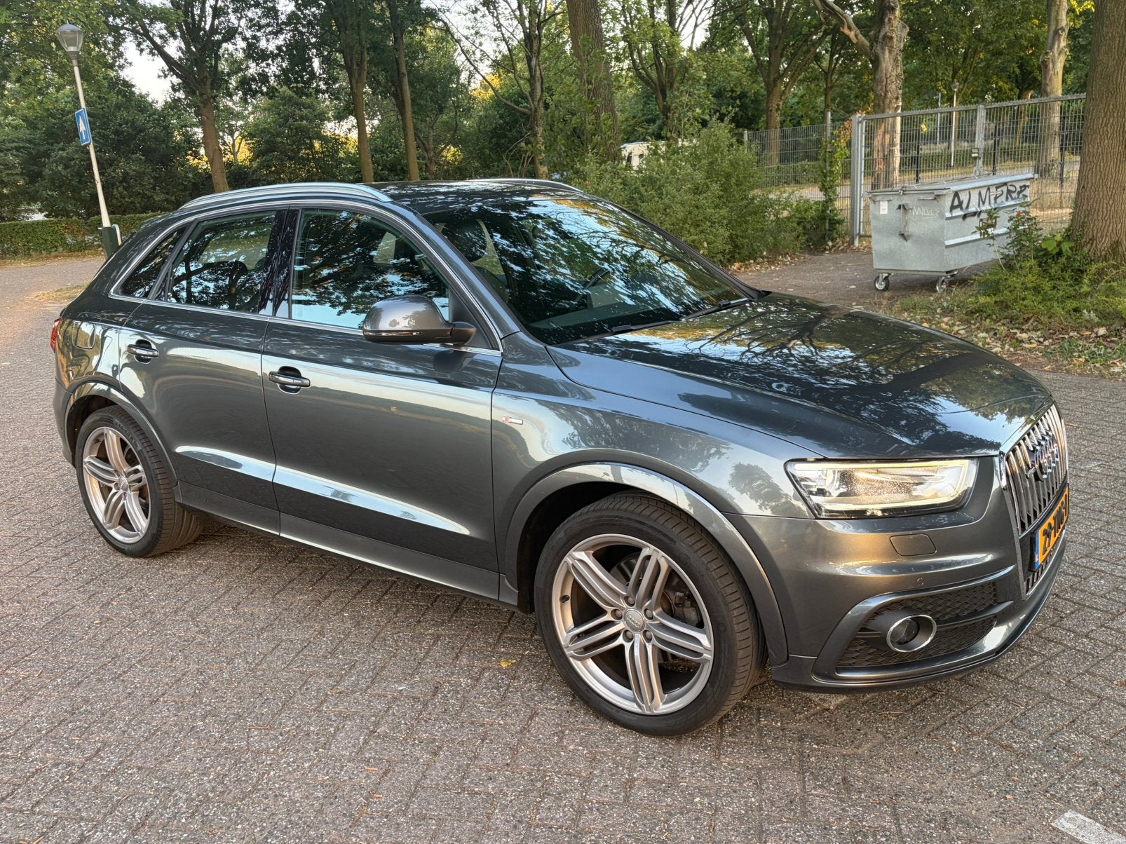 Audi Q3 2.0TFSI Quattro 155KW S-tron xenon 2012  2x S-LINE, Zwart, 4 cilinders, Leder en Stof, Origineel Nederlands