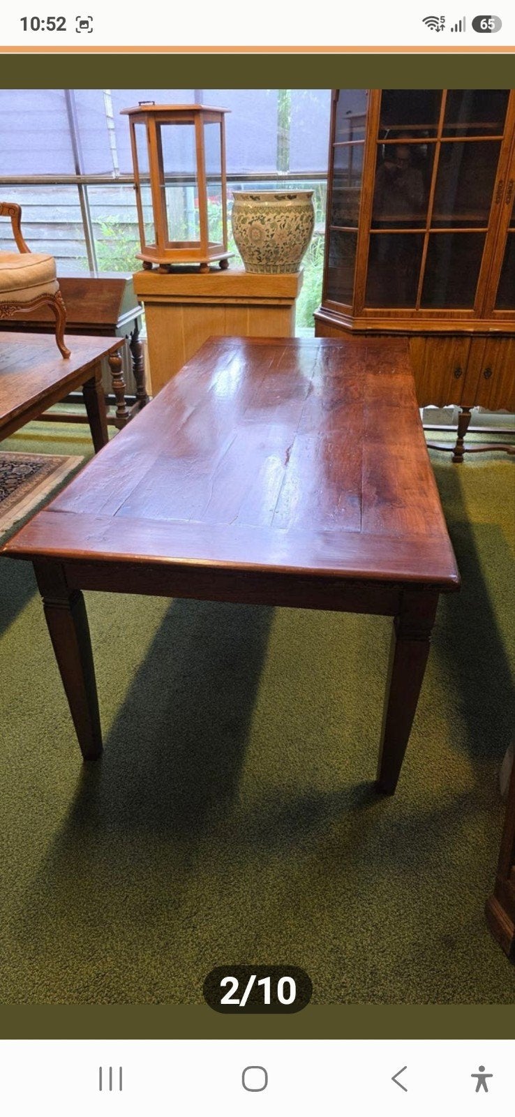 Antieke boeren  Franse tafel, Ophalen