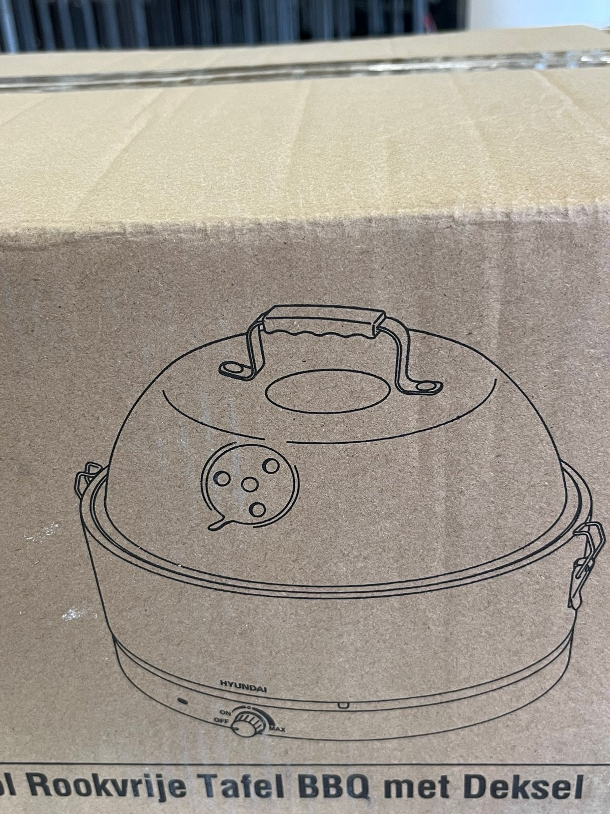 Hyundai Houtskool Rookvrije Tafel BBQ met Deksel - Nieuw, Ophalen of Verzenden, Nieuw