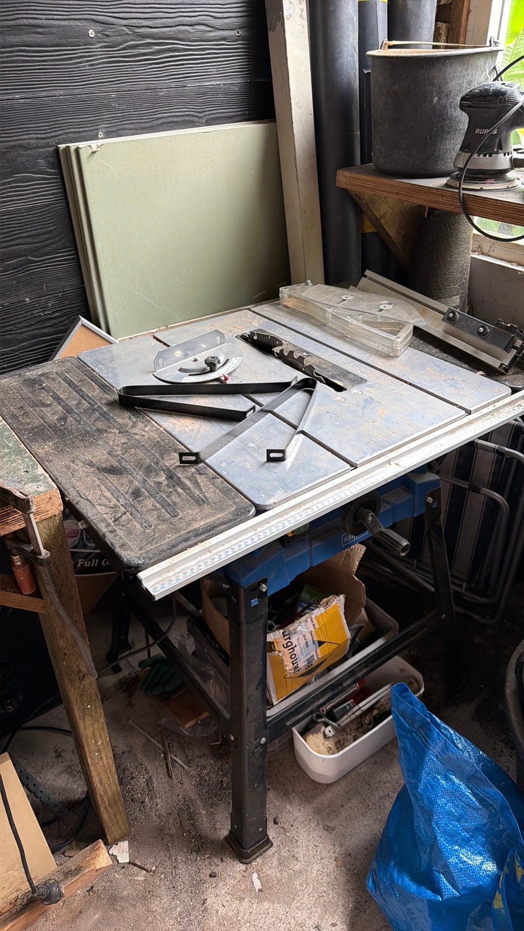 Scheppach zaagtafel defect, Ophalen, Cirkelzaag, 70 mm of meer, Zo goed als nieuw