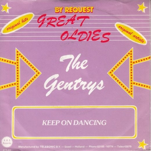 The Gentrys - Keep On Dancing 7", 7 inch, Single, Ophalen of Verzenden, Pop