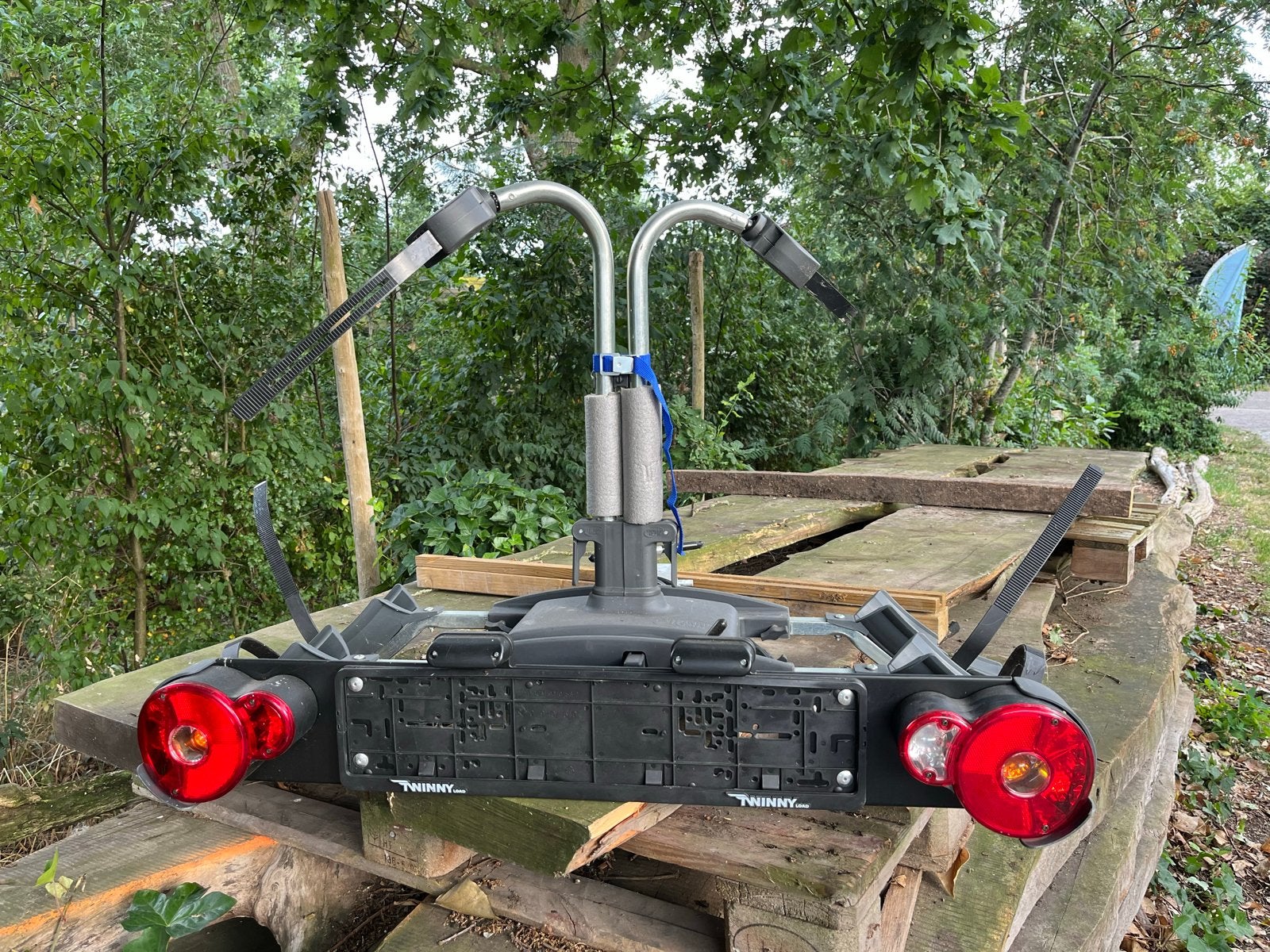 Twinny Load e-Carrier fietsendrager voor 2 e-bikes, Auto diversen, Fietsendragers, Ophalen, Gebruikt, 2 fietsen, Trekhaakdrager