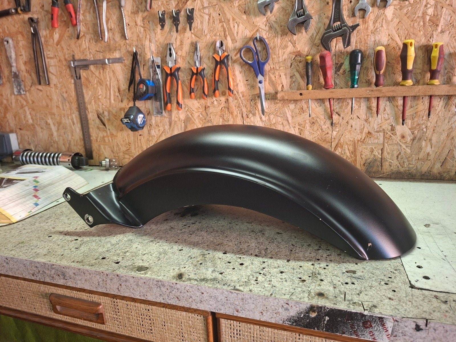 Achter Spatbord Custom Harley Softail, Ophalen of Verzenden, Gebruikt