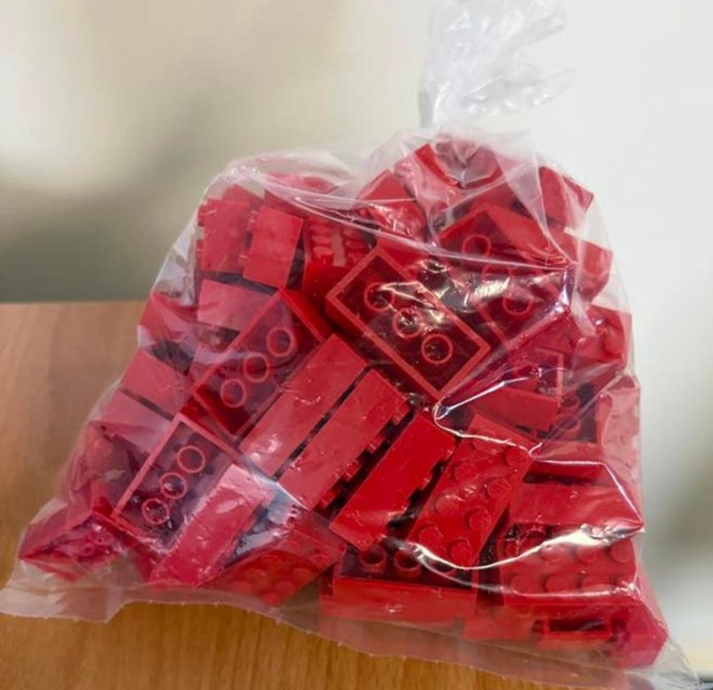 Lego steentjes 2x4 per 100 st. (rood/zwart/wit/blauw/geel), Ophalen of Verzenden, Gebruikt, Losse stenen, Lego