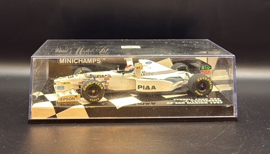 Minichamps Tyrrell Ford 025 Jos Verstappen San Marino 1997, Ophalen of Verzenden, Zo goed als nieuw, Auto, MiniChamps