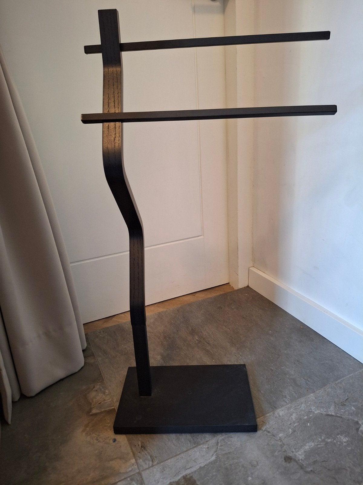 Moderne houten handdoekrek, Hout, Ophalen of Verzenden, Modern, Gebruikt