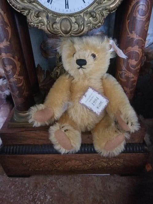 Steiff Beertje 1994 - Heerlijk Zacht - 16 cm, Ophalen of Verzenden, Zo goed als nieuw