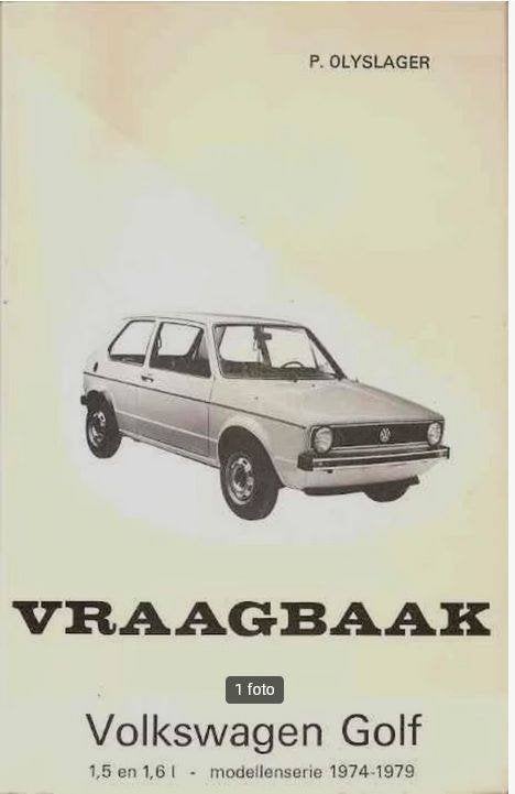 Vraagbaak volkswagen golf 1974 1979, Auto diversen, Ophalen of Verzenden