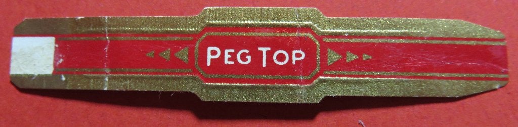 Sigarenbandje Peg Top, Verzamelen, Verzenden, Gebruikt, Sigarenbandjes