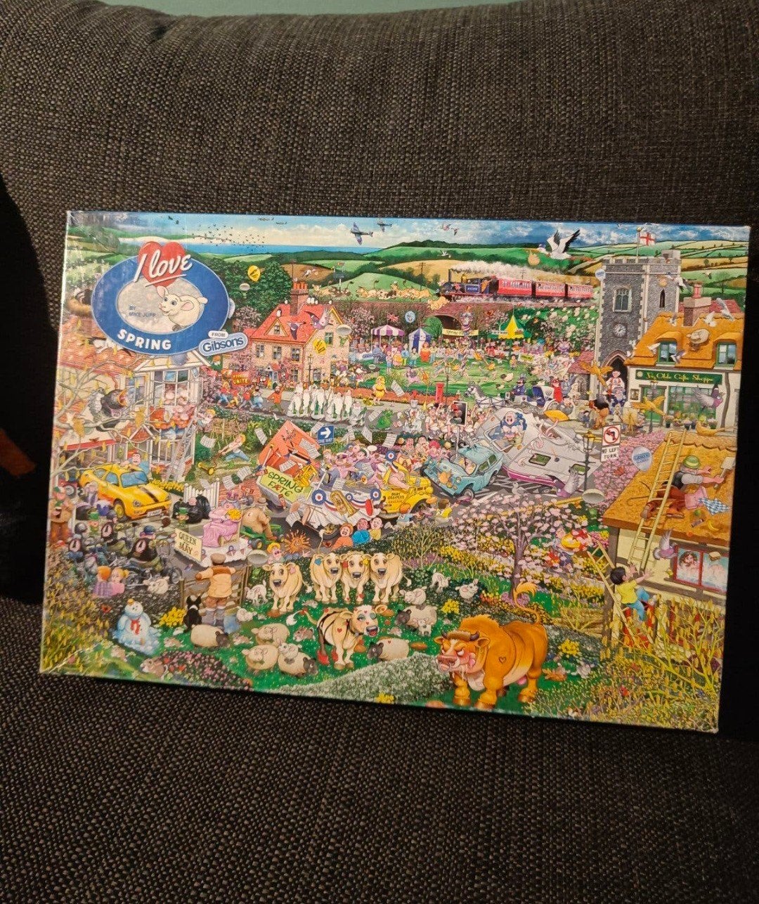 Gibson's 'I Love Spring' legpuzzel - 1000 stukjes, Ophalen of Verzenden, 500 t/m 1500 stukjes, Zo goed als nieuw, Legpuzzel