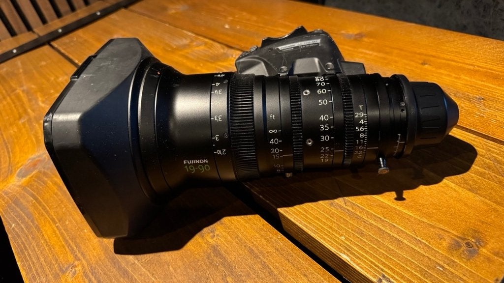 Professionele Fujinon ZK19-90mm T2.9 Cabrio zoomlens, Ophalen, Gebruikt, Video