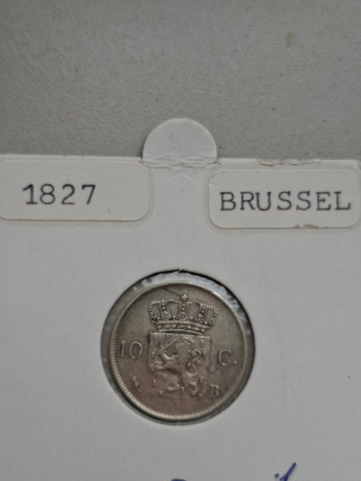 10 cent 1827 b willem I, Zilver, Ophalen of Verzenden, 10 cent, Koning Willem I