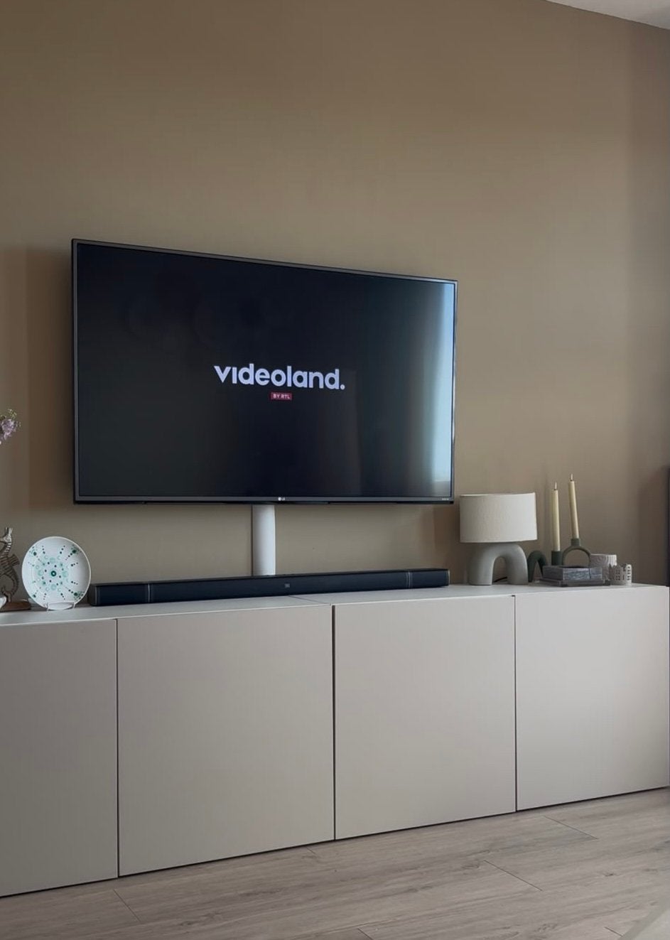 Lg tv 55 inch! Smart, Ophalen, Zo goed als nieuw, Wit, Enkelwandige keuken