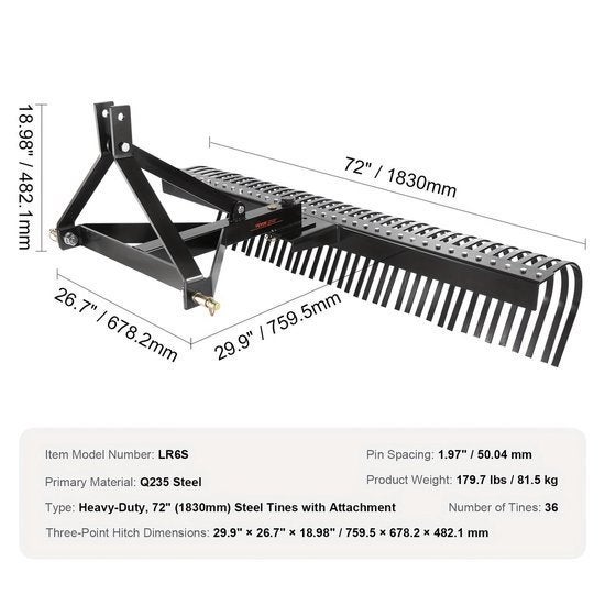 Verticuteermachine – Gazonbeluchter – Hark, Corvance B.V., Verzenden, Nieuw, Corvancebol@gmail.com