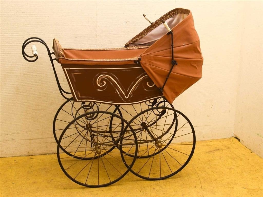 Vintage kinderwagen, Antieke kinderwagen 52115, Antiek en Kunst, Antiek | Overige Antiek, Ophalen of Verzenden