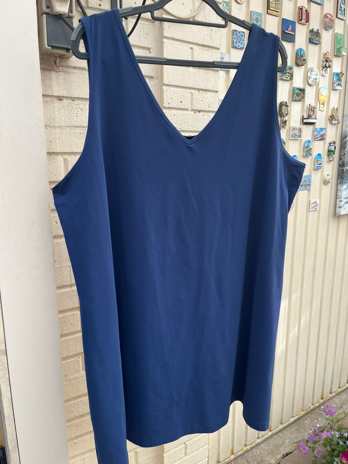 Plus Basics Top Maat 54 Blauw, Ophalen of Verzenden, Zo goed als nieuw, Blauw, Shirt of Top