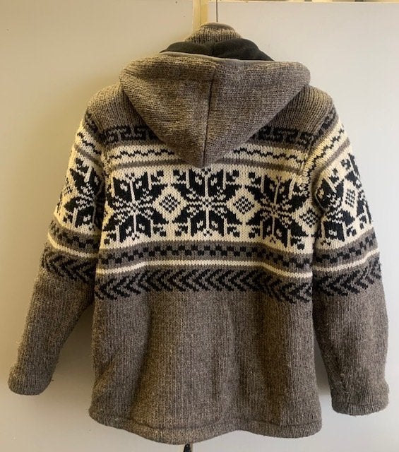 Gebreid wollen vest, Ophalen of Verzenden, Gedragen, Maat 38/40 (M), Bruin