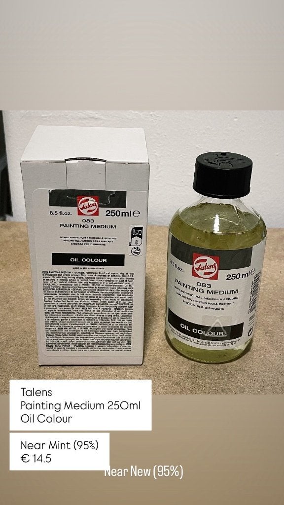 Talens Oil Painting Medium, 250 ml, Ophalen of Verzenden, Zo goed als nieuw, Olieverf