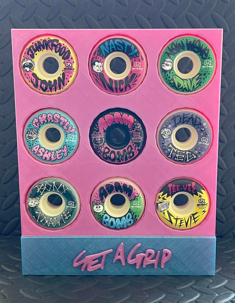 Get A Grip x Garbage Pail Kids – Set van 9 Wheels Serie 1, Ophalen of Verzenden, Zo goed als nieuw, Skateboard
