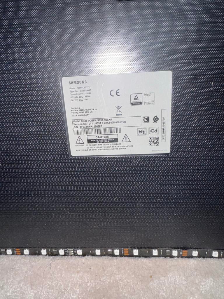 Samsung The Frame 65 inch TV - Scherm beschadigd DEFECT, Ophalen, QLED, 50 Hz, Samsung