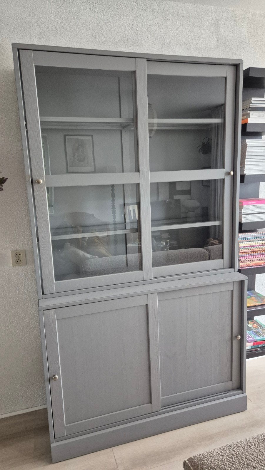 Buffetkast Havsta Ikea in zeer goede staat. Grijsblauw., Ophalen, Gebruikt, 25 tot 50 cm, 200 cm of meer