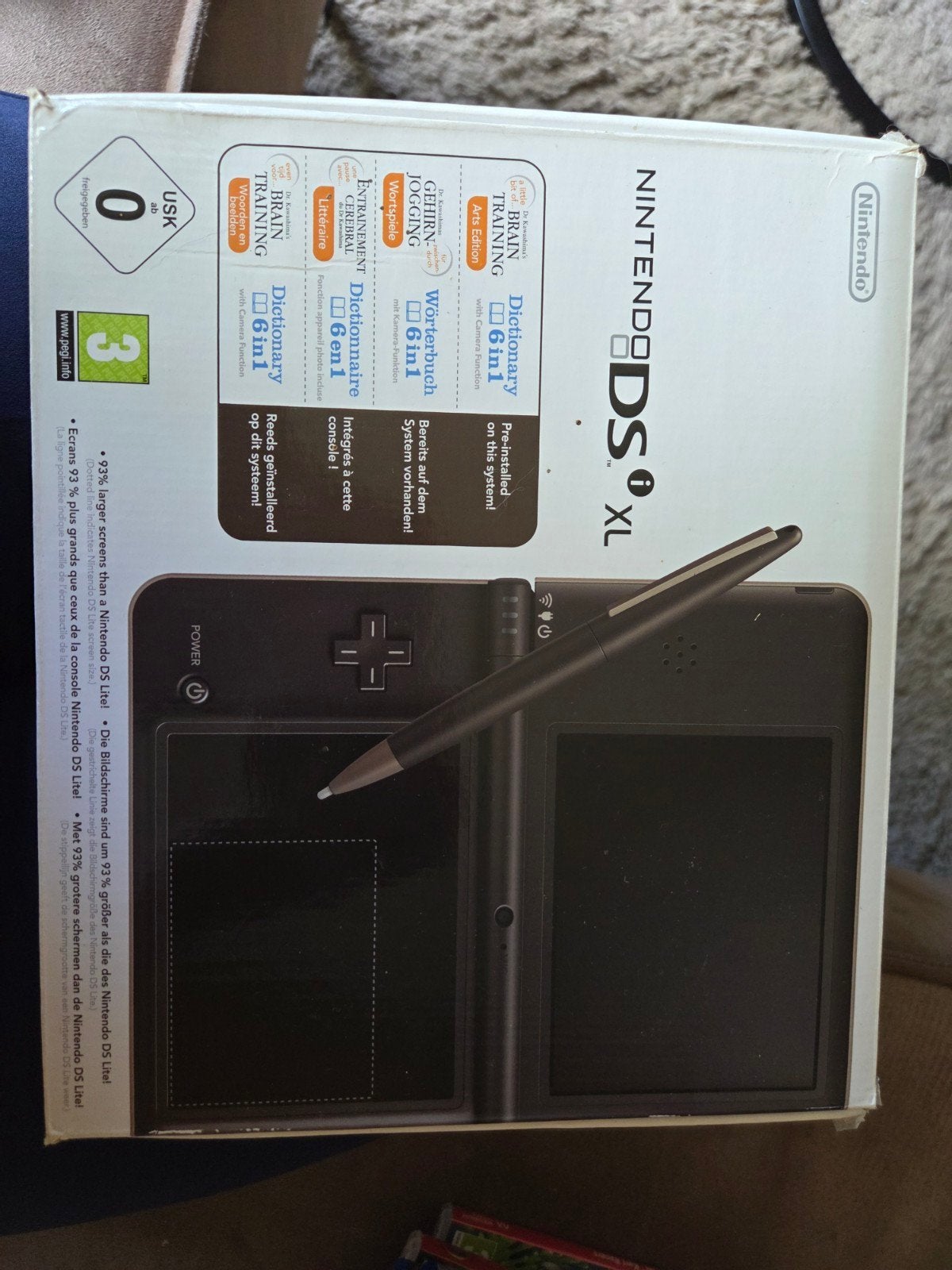 Nintendo DSi XL - met spel  ZooTycoon en  in doos, Spelcomputers en Games, Spelcomputers | Nintendo DS, Dsi XL, Zwart, Ophalen of Verzenden