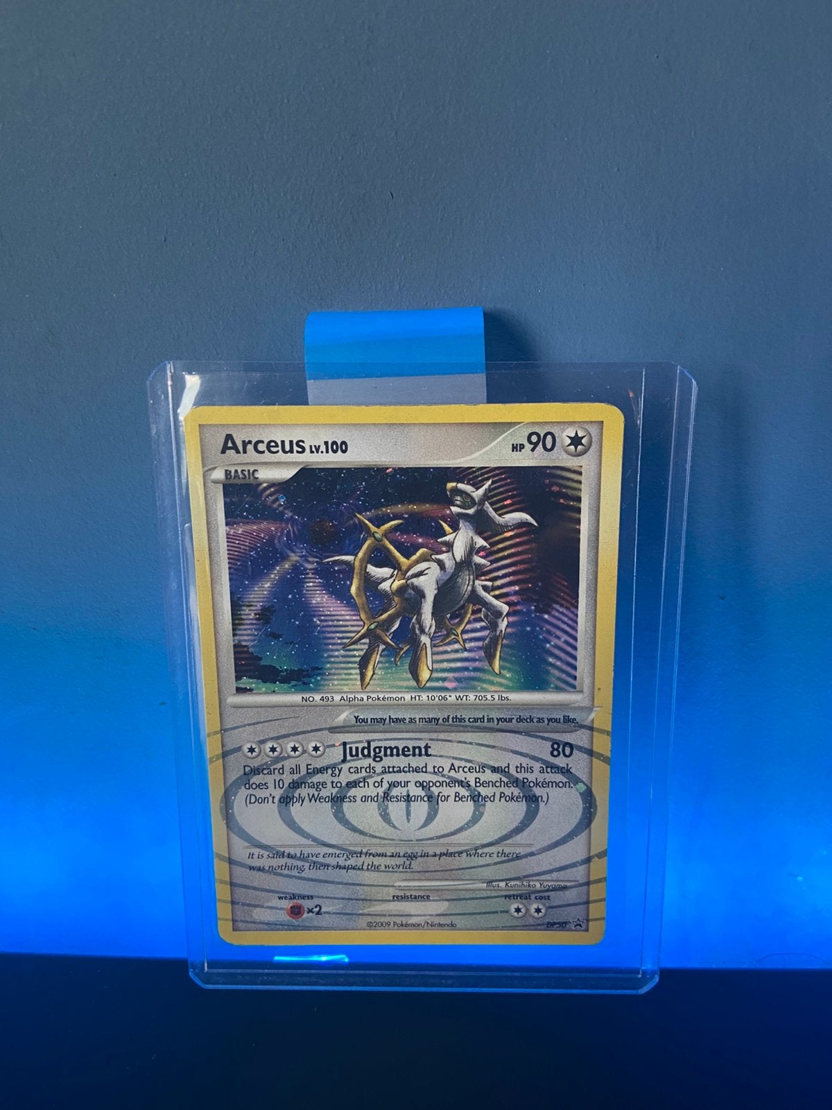 Arceus lv.100 dp50, Ophalen of Verzenden, Zo goed als nieuw, Losse kaart, Foil
