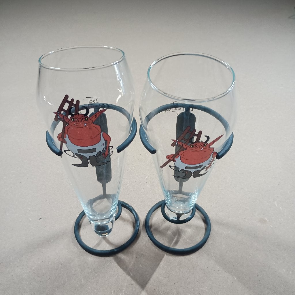 Diabolici Bierglas, Verzamelen, Biermerken, Ophalen of Verzenden, Gebruikt, Glas of Glazen, Overige merken