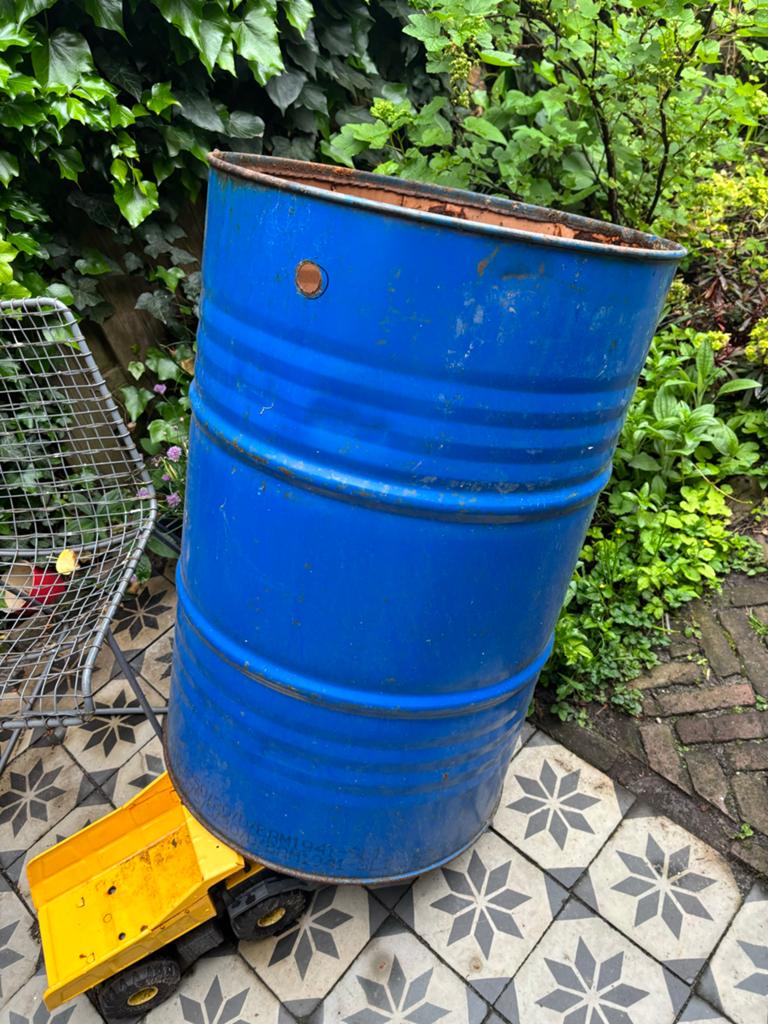 Metalen vat - Regenton / Vuurton / Olievat, 150 liter of meer, Ophalen, Gebruikt, Metaal