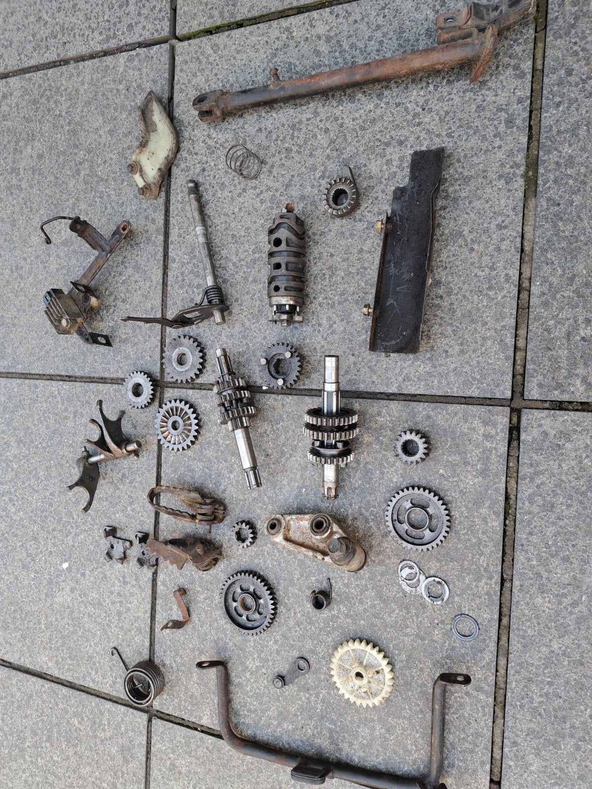 Honda MTX50r Onderdelen - Versnellingsbak, Voetsteunen, etc., Ophalen of Verzenden, Gebruikt