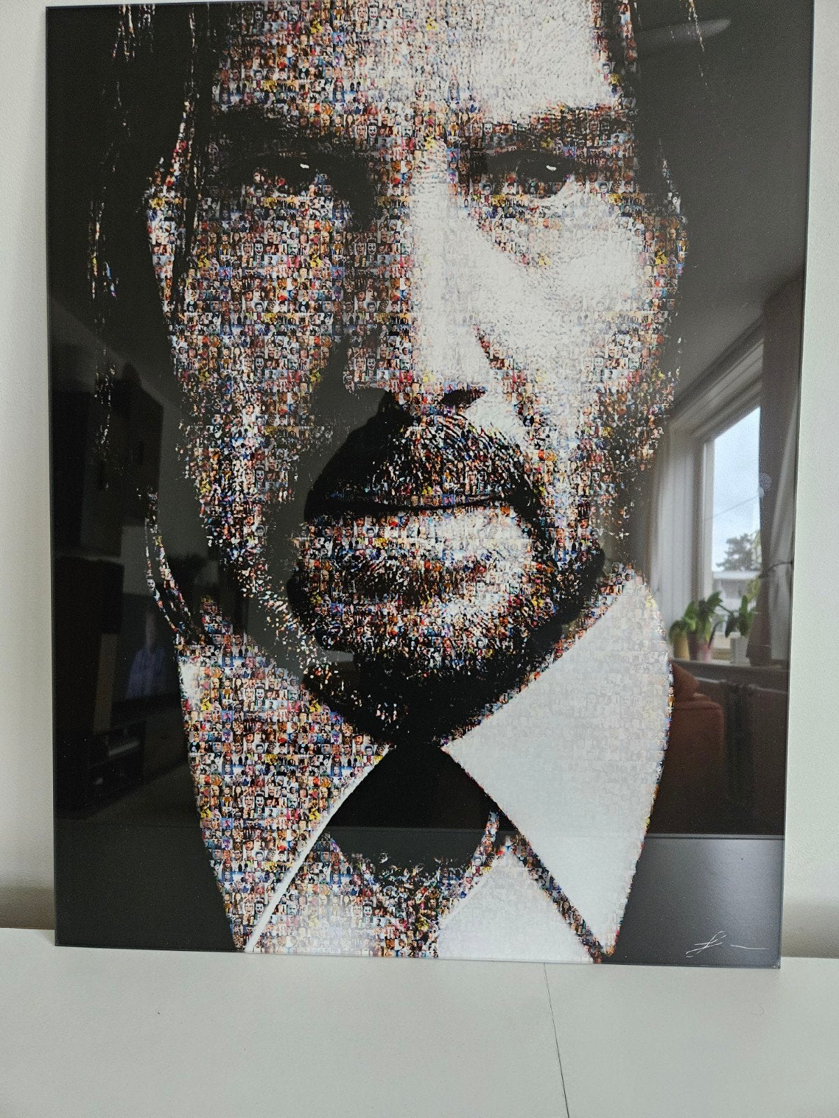 Keanu Reeves Mozaïek Kunstwerk - Uniek en Gedetailleerd, Ophalen of Verzenden, Print, Print/reproductie