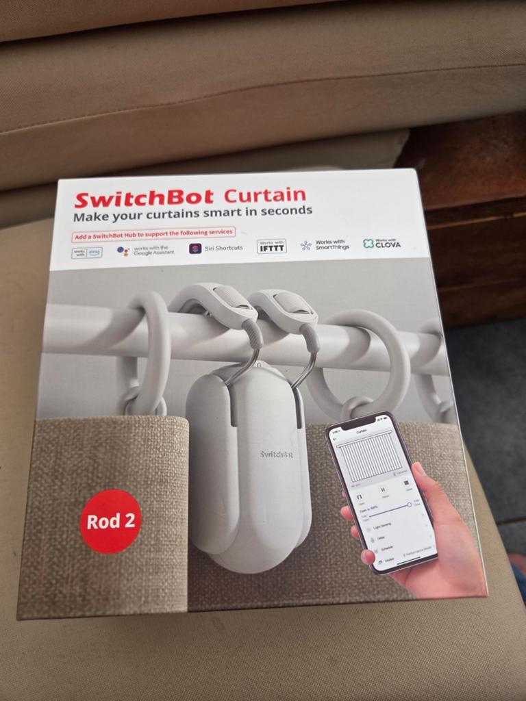 SwitchBot Gordijn Rod 2 - Maak je gordijnen slim, Minder dan 50 cm, Smart Home, Modern, Technologisch, Nieuw, Ophalen of Verzenden