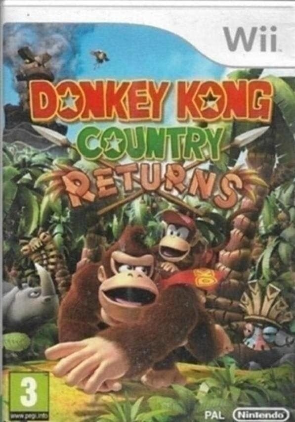 Donkey Kong Country Returns (Wii), 2 spelers, Ophalen of Verzenden, Zo goed als nieuw, Vanaf 3 jaar