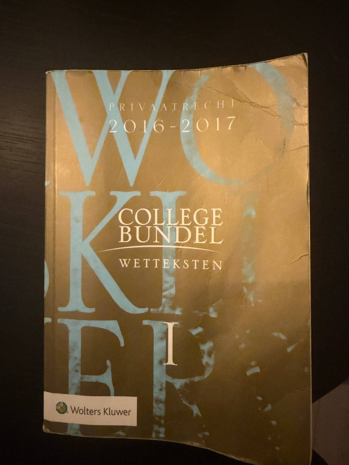Collegebundel Wetsteksten Privaatrecht 2016-2017, Boeken, Ophalen of Verzenden, Gamma, Gelezen, HBO