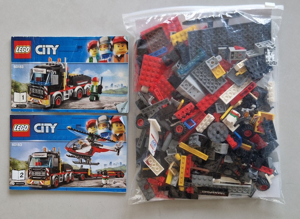 Lego 60183 City Zware-vrachttransporteerder (compleet), Kinderen en Baby's, City, Lego, Ophalen of Verzenden, Zo goed als nieuw