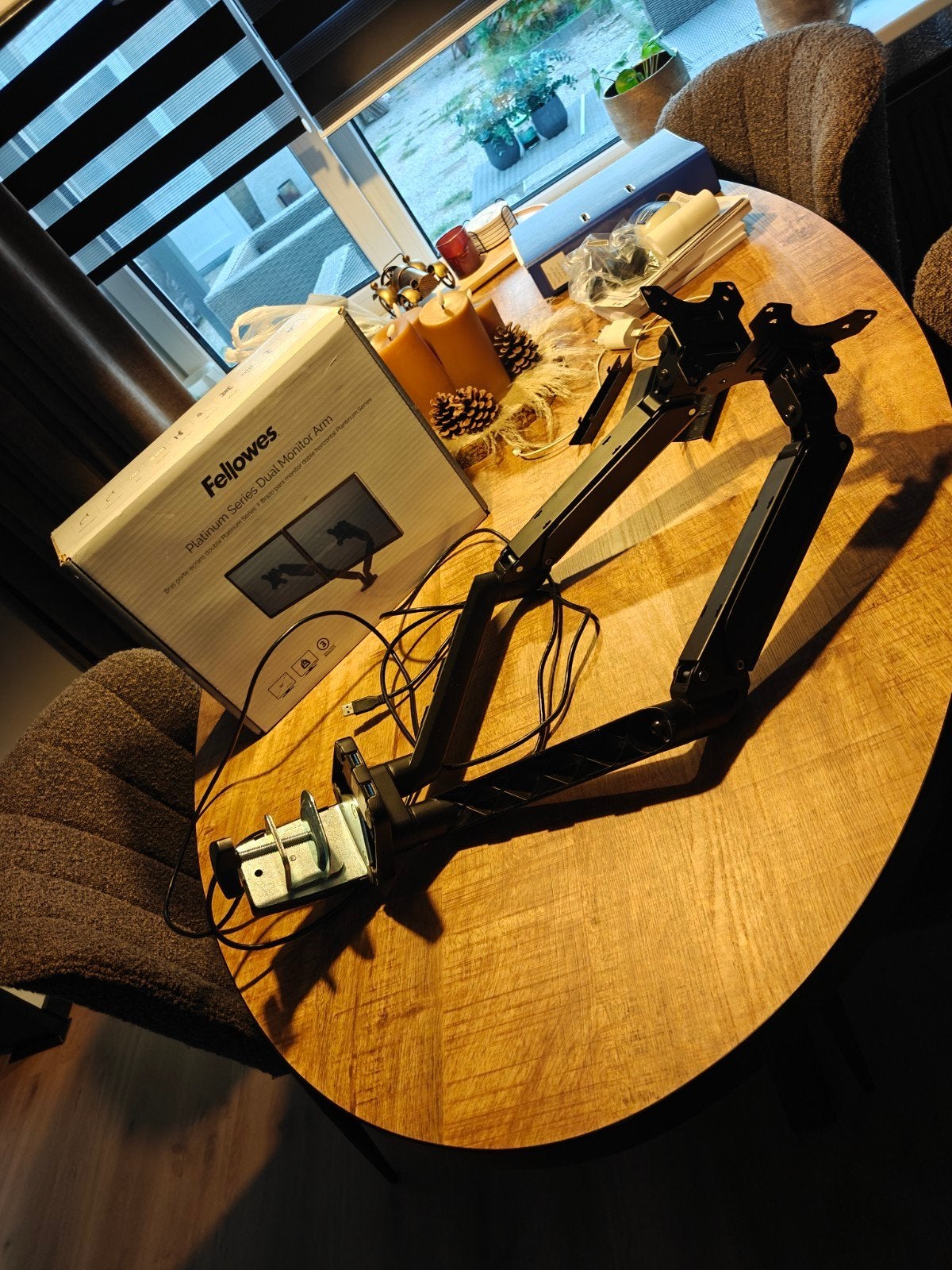 Monitor dual arm met gasveer van fellowes, Diversen, Ophalen